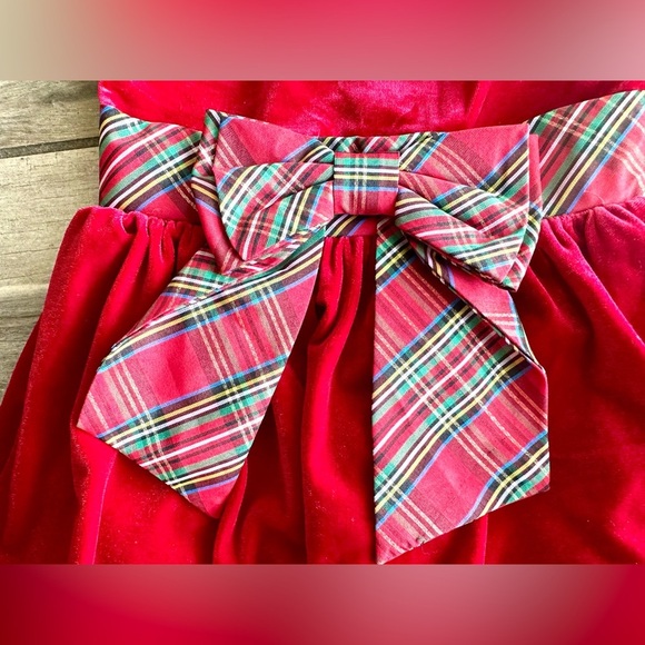 Ruffled Plaid Midi Holiday Dress by Lots of Love size 12 months - Picture 3 of 9